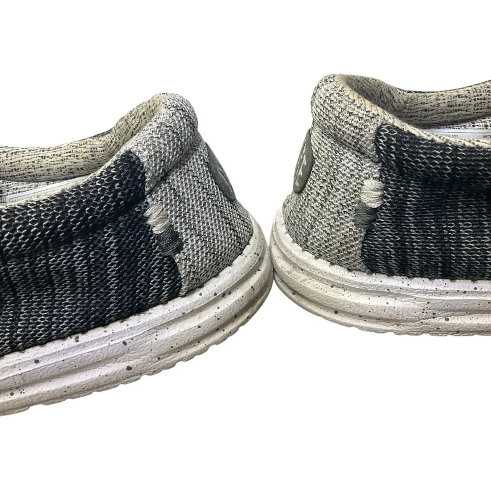 🛶 Hey‎ Dude Wally Sox Men’s Shoes 👟 Size 12 Charcoal Gray 🖤 Slip-On Comfort